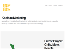 Tablet Screenshot of koolturamarketing.com